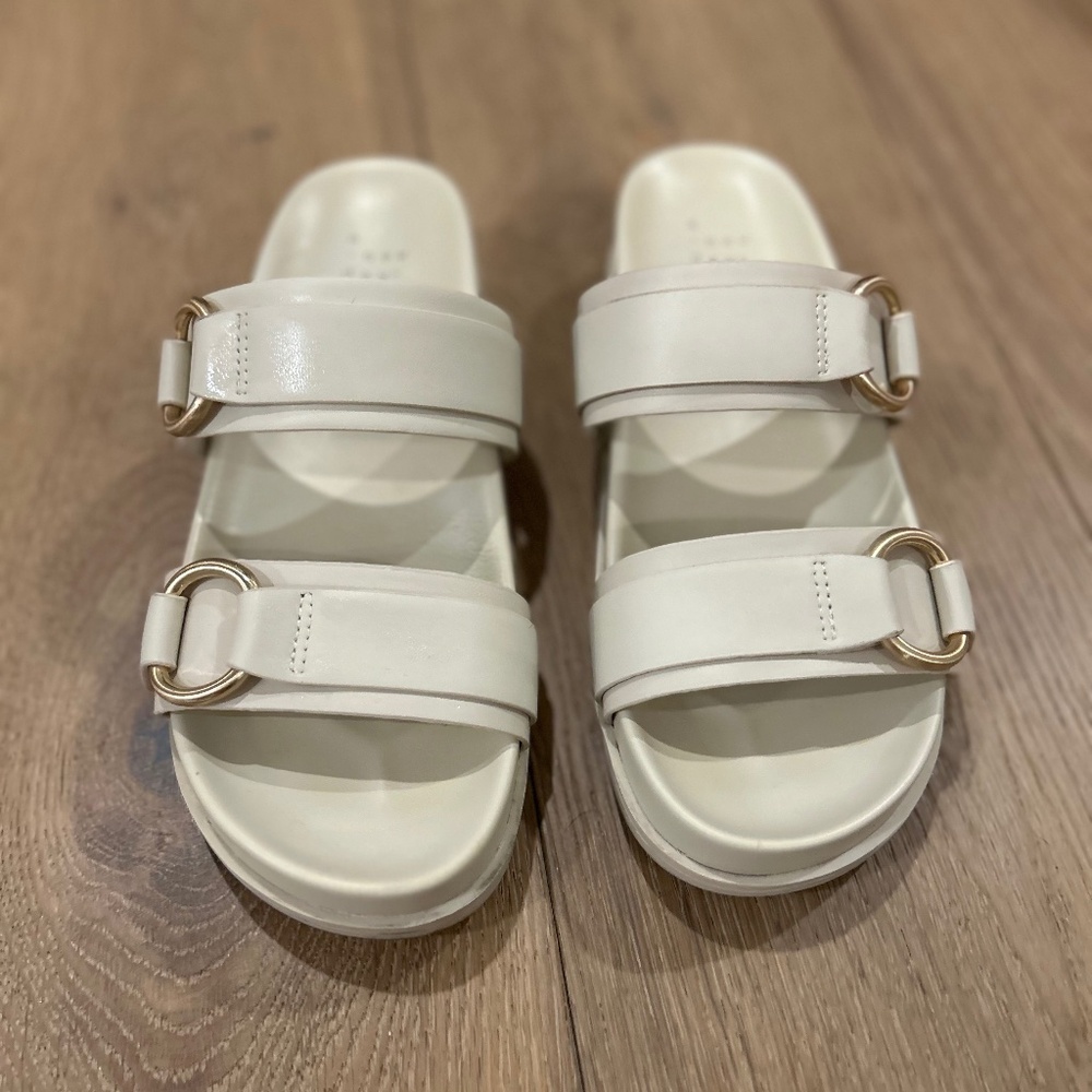 a new day cream sandals